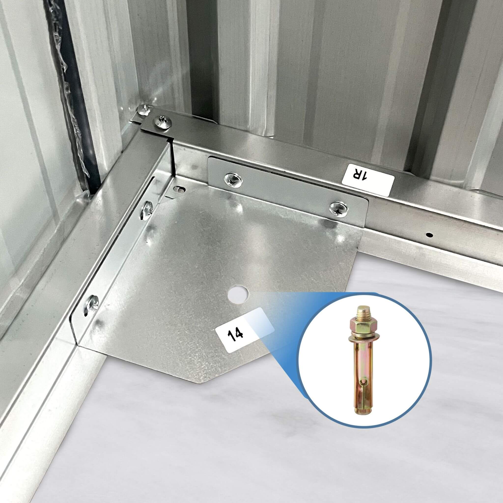 [08x10FT] Large Outdoor Metal Storage Tool Shed With Window And Lockable Doors (SAK32987)