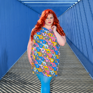 8-Bit A-Frames Tunic in Pretty Pastel