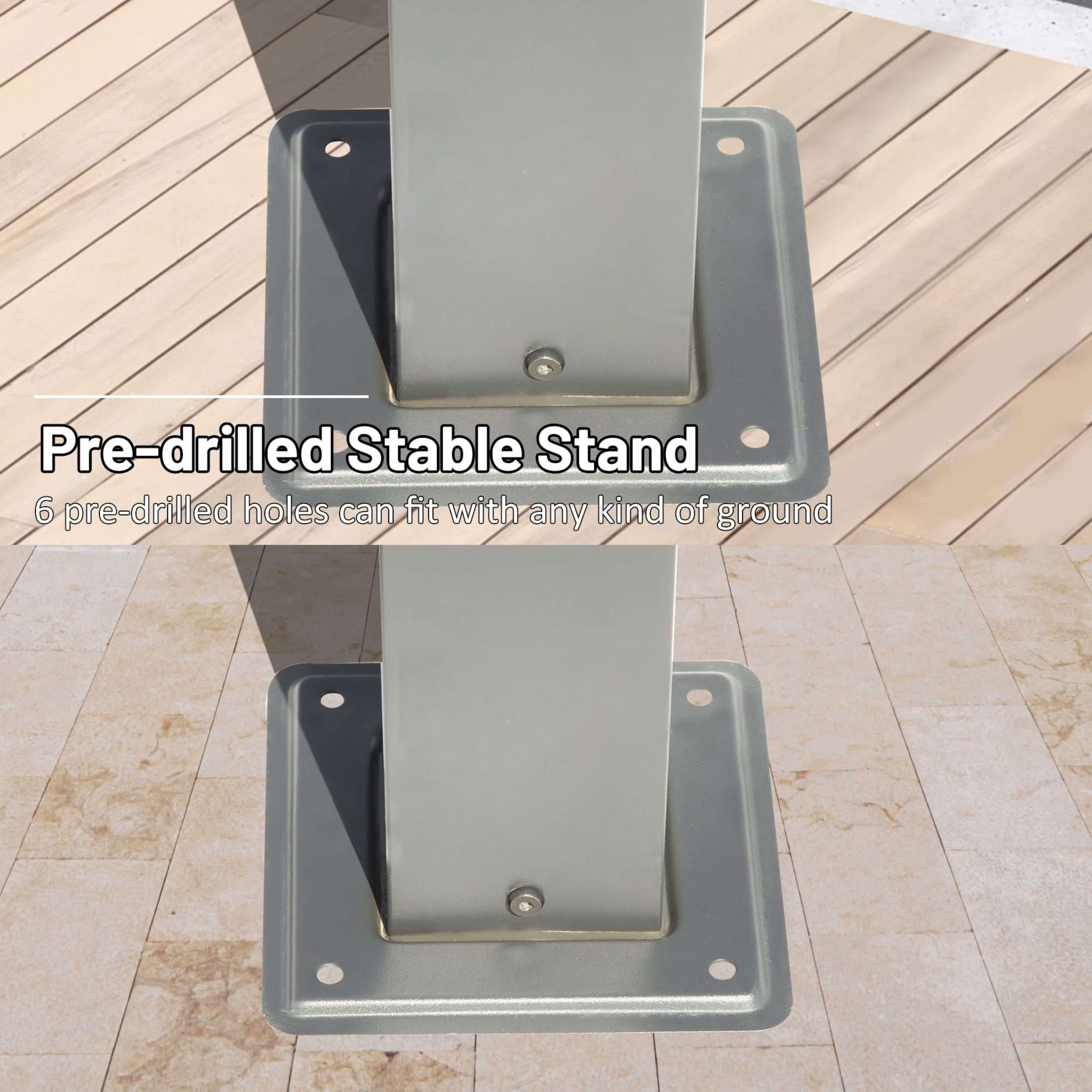 [11X16FT] Heavy-Duty Outdoor Retractable Aluminum Pergola With Weather-Resistant Canopy (SAK91853)