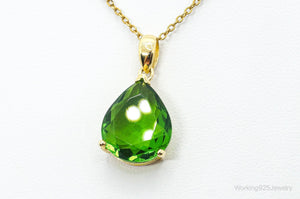 Designer STAUER Period Gold Vermeil Sterling Silver Necklace