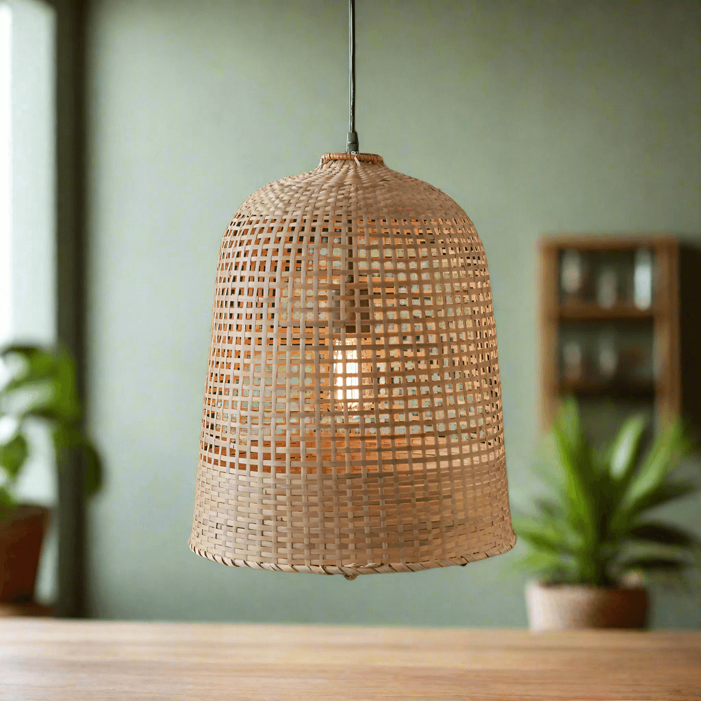 Bohemian Handwoven Rattan Pendant Lamp