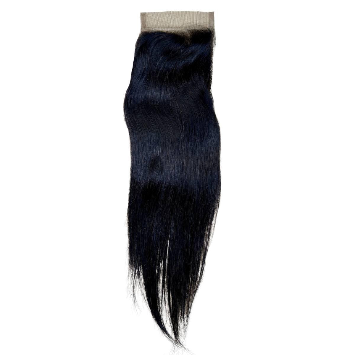 Malaysian Straight 4x4 Transparent Lace Human Hair Closure