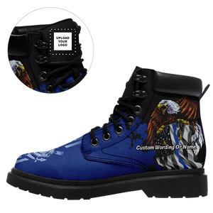 Personalized team gifts, Personalized USA flag-themed Boots, Custom Patriotic Boots, USA Pride Gifts,1921-24020008