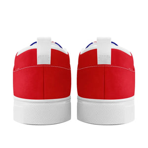Personalized France Flag Sneakers, Custom Canvas Shoes, Pride Slip On Shoes
