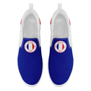Personalized France Flag Sneakers, Custom Canvas Shoes, Pride Slip On Shoes
