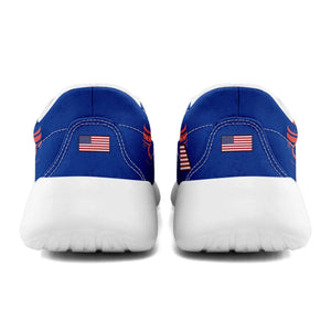 Personalized America Flag Sneakers, Custom Flag Fashion Shoes, Unisex Canvas Slip On Shoes