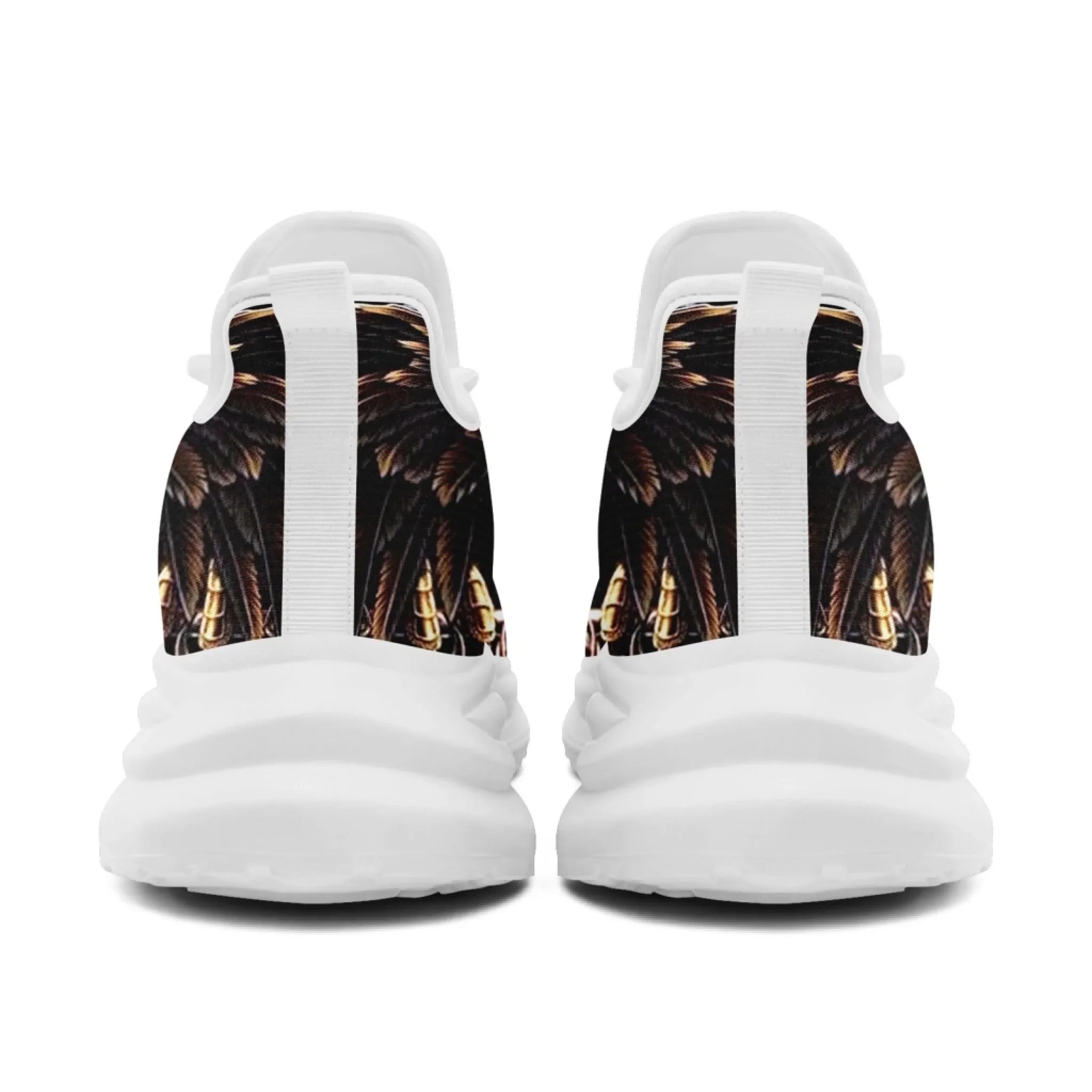 Personalized USA Flag Print Sneakers, Custom Patriotic and Pride Walking Shoes, Unisex Sports Shoes