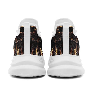 Personalized USA Flag Print Sneakers, Custom Patriotic and Pride Walking Shoes, Unisex Sports Shoes