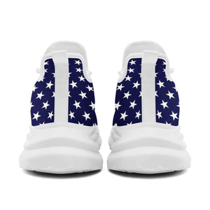 Personalized America Flag Sneakers, Custom Breathable Gym Shoes, Patriotic and Pride Walking Shoes