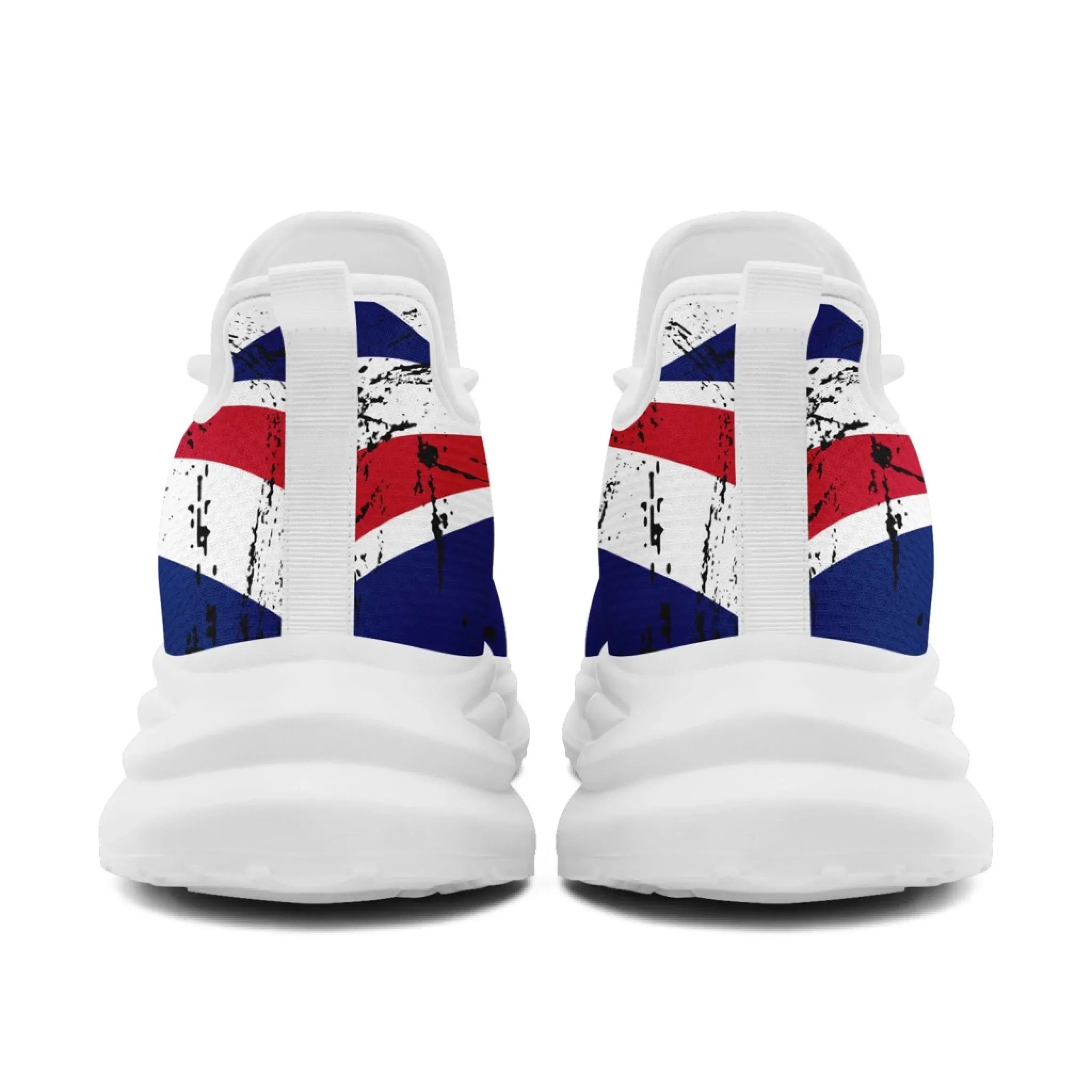 Personalized UK Flag Print Sneakers, Custom Breathable Lace Up Shoes, Patriotic and Pride Unisex Shoes