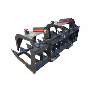 74" Premium Heavy Duty Skid Steer Root Grapple Bucket Attachment (94621873)