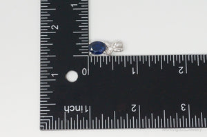 Designer SUN Sapphire Cubic Zirconia Sterling Silver Necklace Pendant