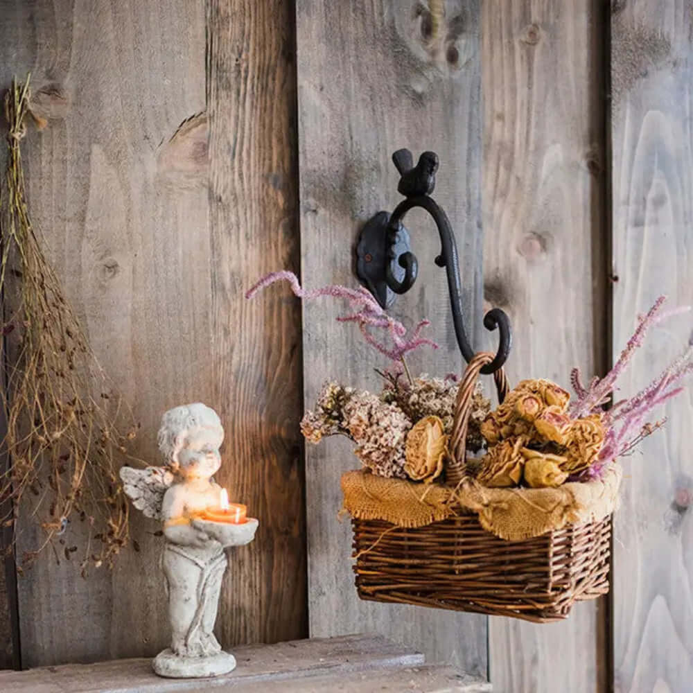 Antique Cast Iron Bird Wall Hook