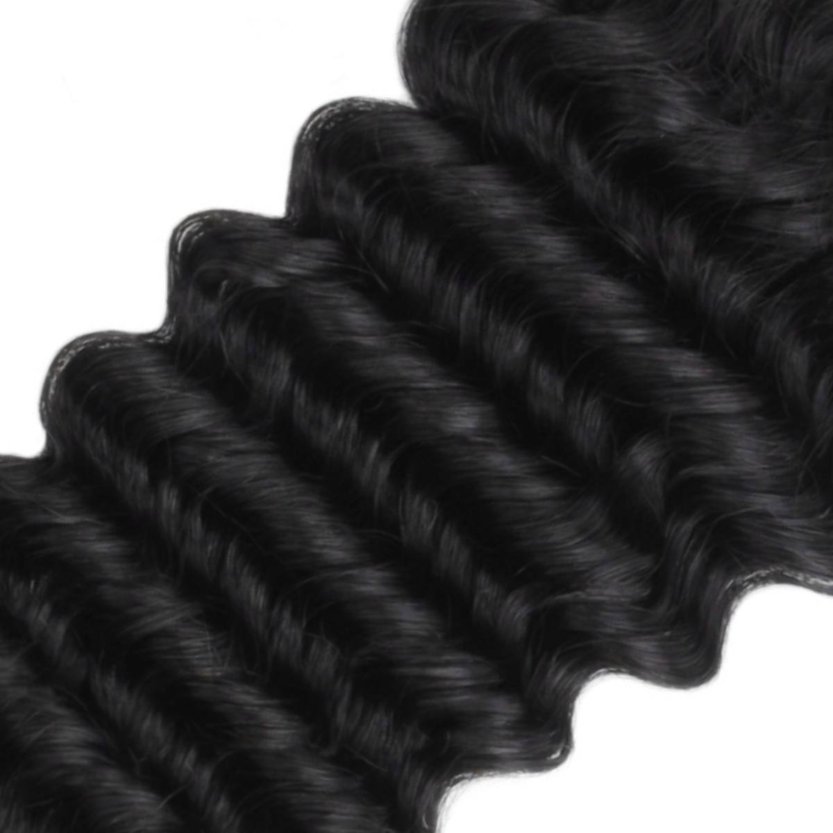 Deep Wave 5x5 Transparent Lace Human Hair Closure