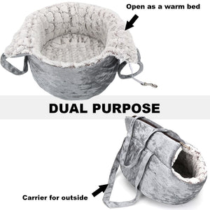 Pets Carrier for Cat Carrying Bag for Cat Backpack Panier Handbag for Cats Travel Plush Cats Bag Bed Puppy Pet Cat Accessories