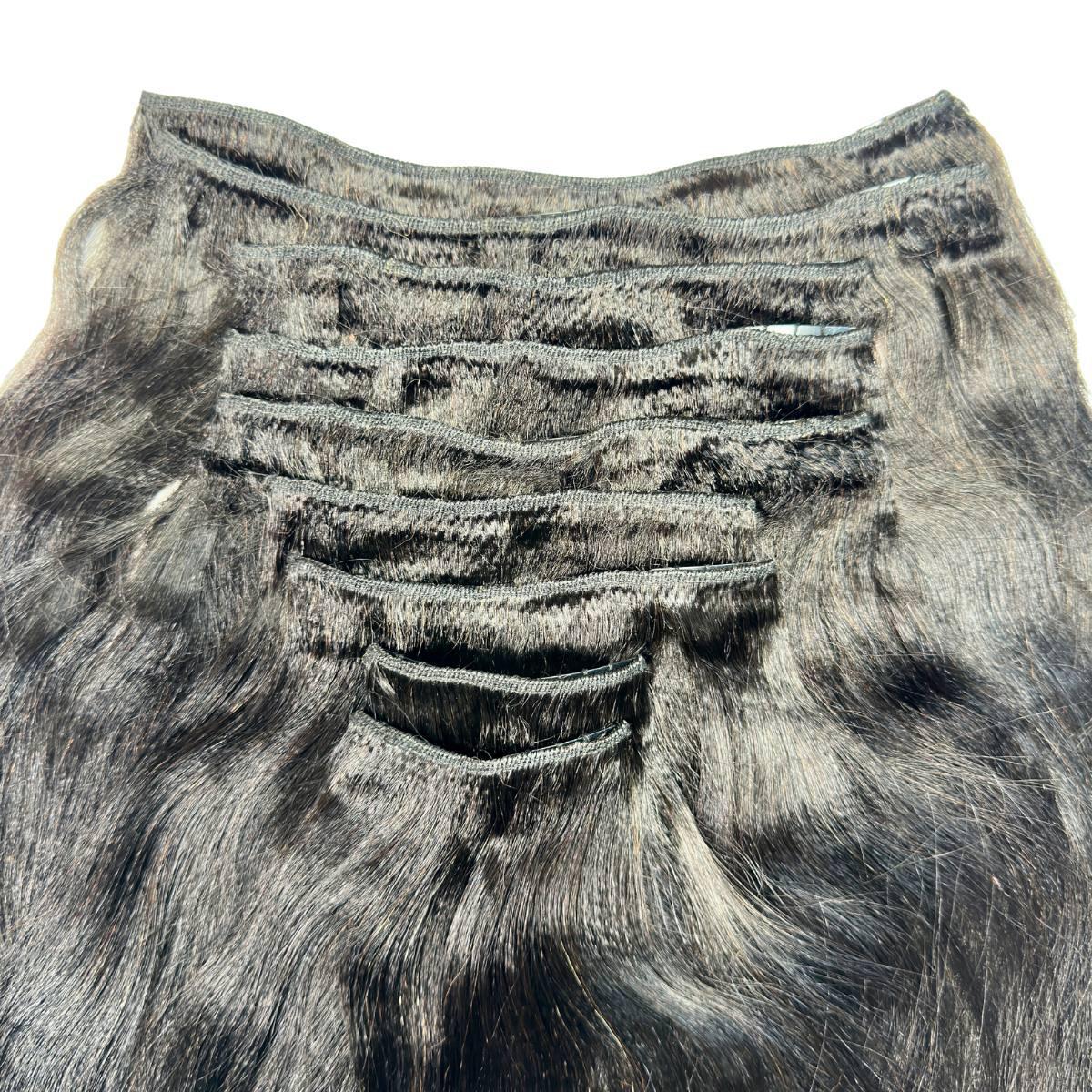 Yaki Straight Clip-In 100% Human Hair  Extensions