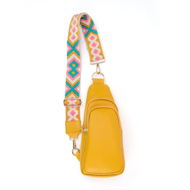 The Arden Sling Bag with Guitar Strap | Mustard