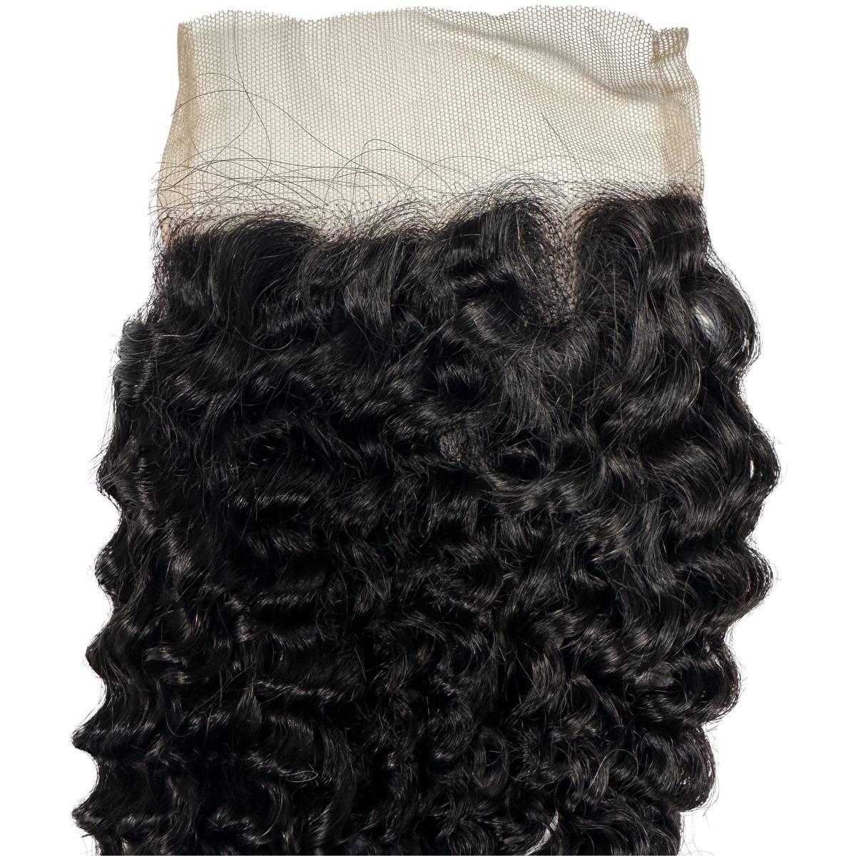 Jerry Curl 4x4 Transparent Lace Human Hair Closure