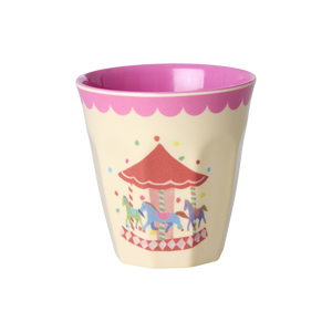 Melamine Kids Cups in Fun Fair Pink Prints - Small - 6 pcs. in Gift Box -