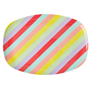 Melamine Rectangular Plate | Summer Rush Print