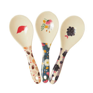 Melamine Salad Spoon - Cream | Kisses Print