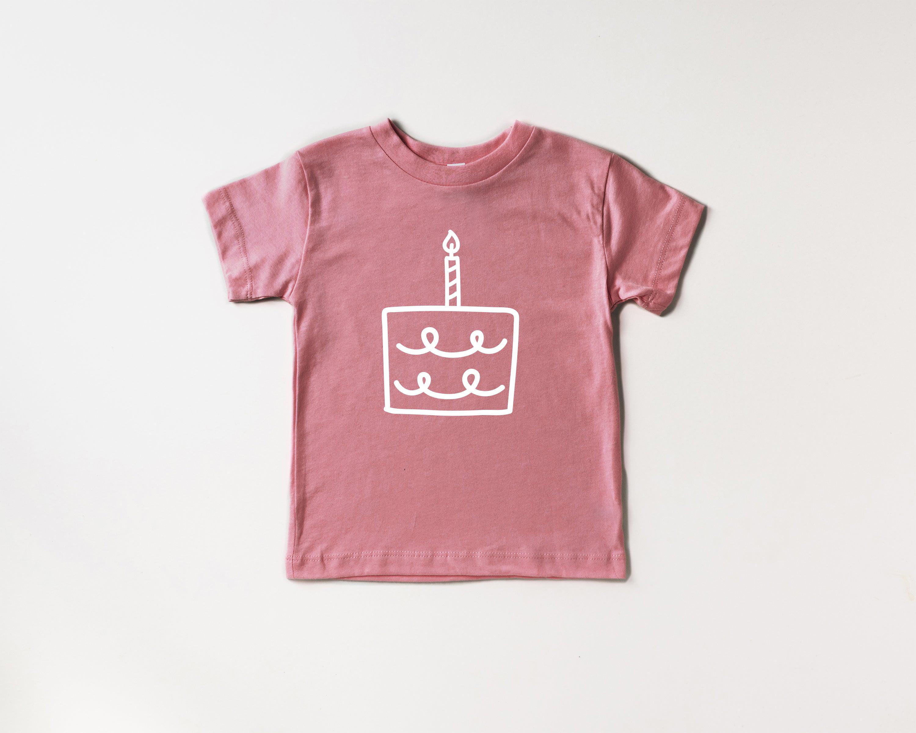 One Birthday Cake 1st Birthday Organic Cotton Kids Tee