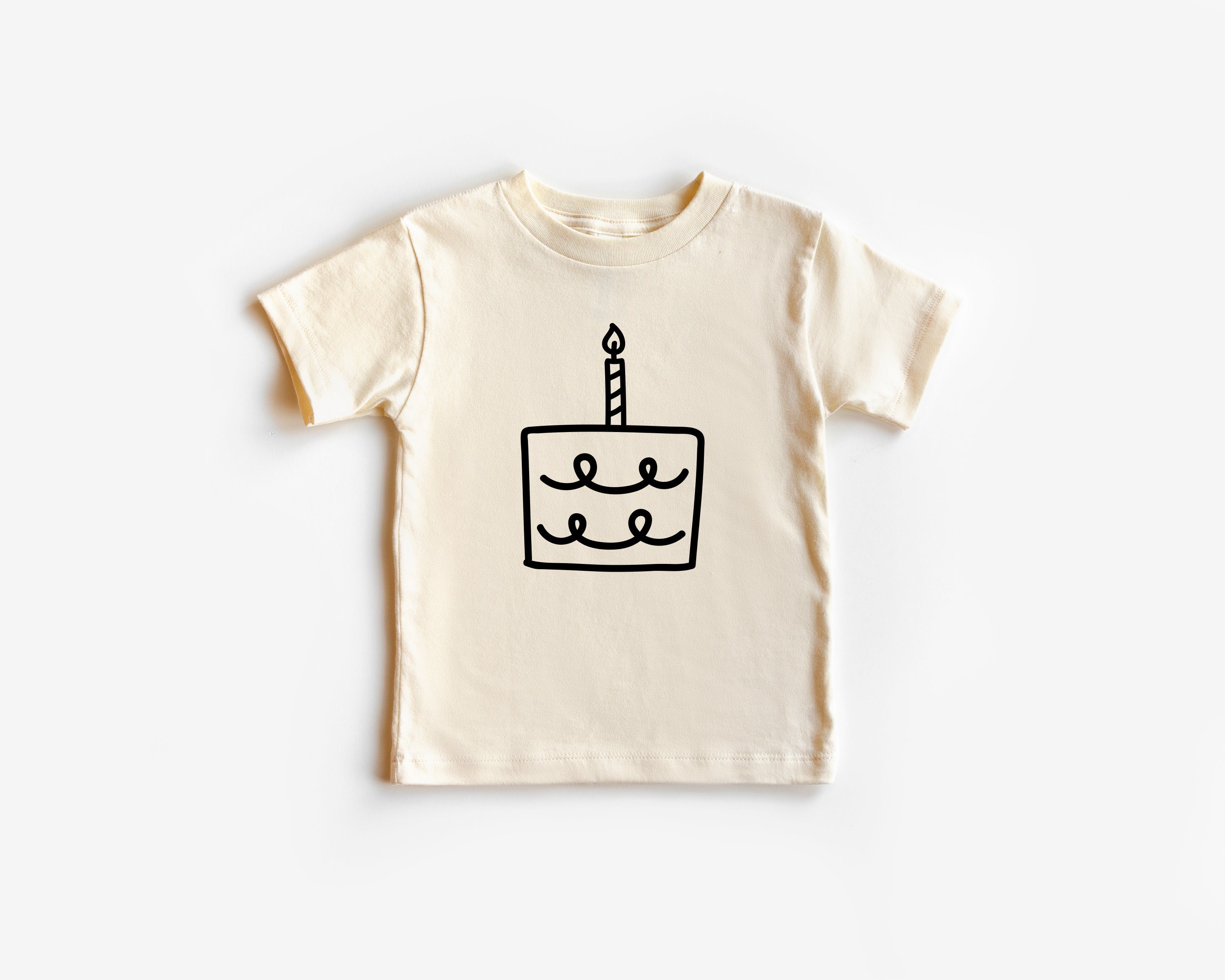 One Birthday Cake 1st Birthday Organic Cotton Kids Tee