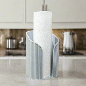 Mid-Century Ribbed Paper Towel Holder