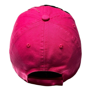 Virgo Dad Hat Fuchsia Hot Pink Unisex Distressed Cotton Cap