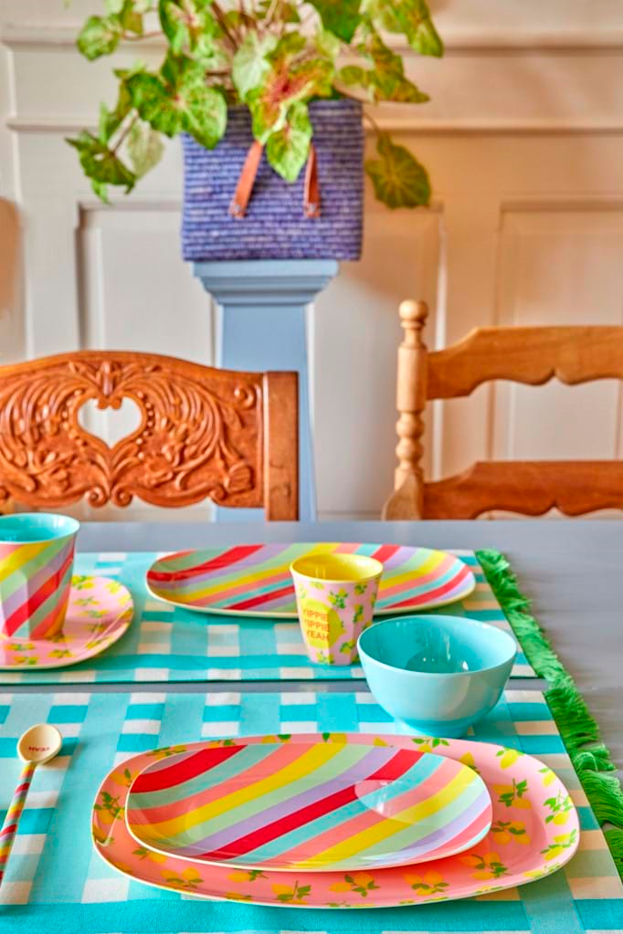 Melamine Rectangular Plate | Summer Rush Print