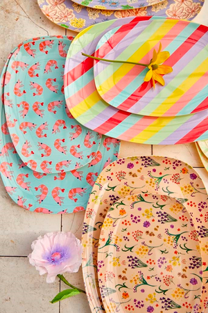 Melamine Rectangular Plate | Summer Rush Print
