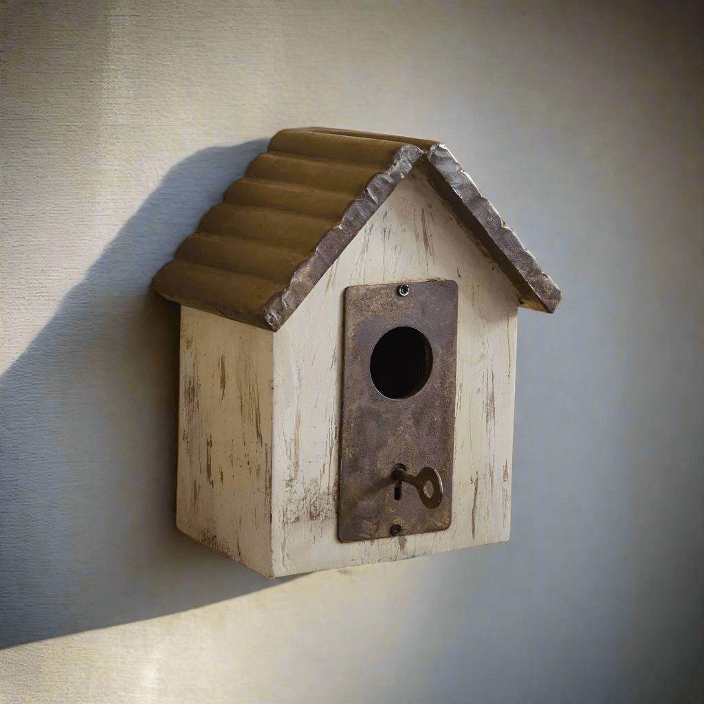 Rustic Farmhouse Wooden Birdhouse