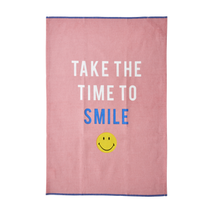 Cotton Tea Towel - Pink - Smiley®