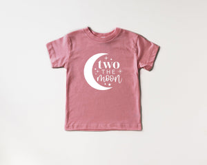 Two The Moon Second Birthday Organic Toddler Tee