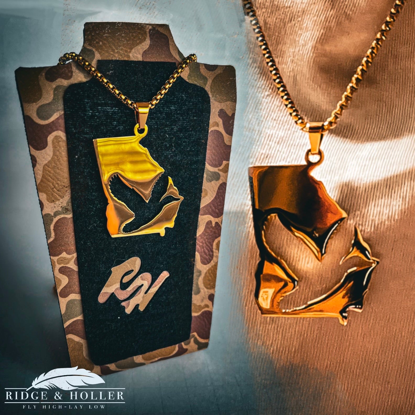 Georgia- Stainless Steel Necklace and Pendant States Series