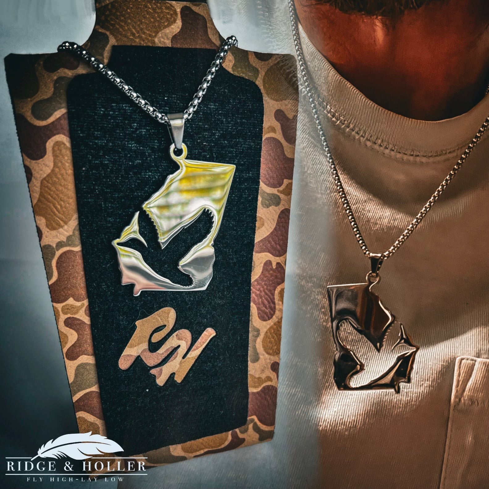 Georgia- Stainless Steel Necklace and Pendant States Series