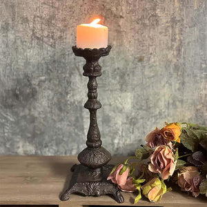 Antique Cast Iron Candle Holder