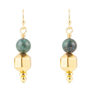 Azurite Drop Earrings