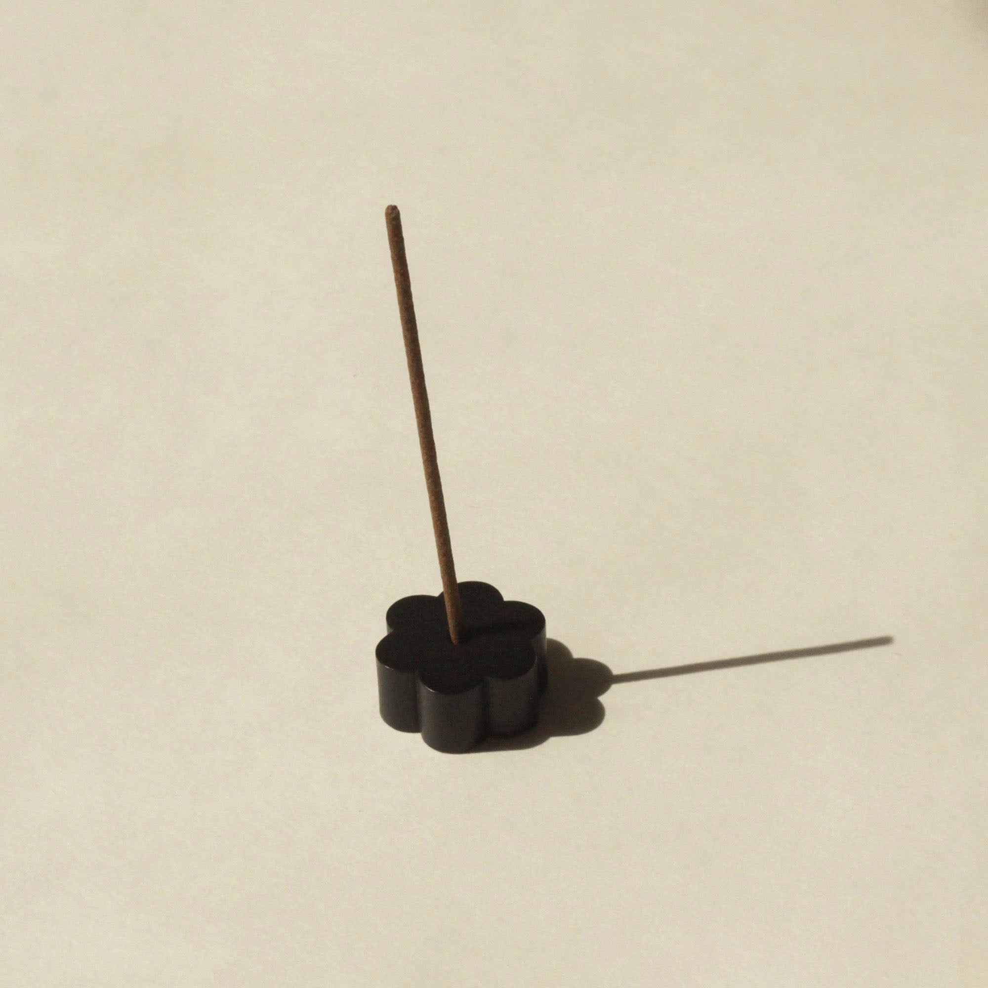 Flower Black Brass Incense Holder