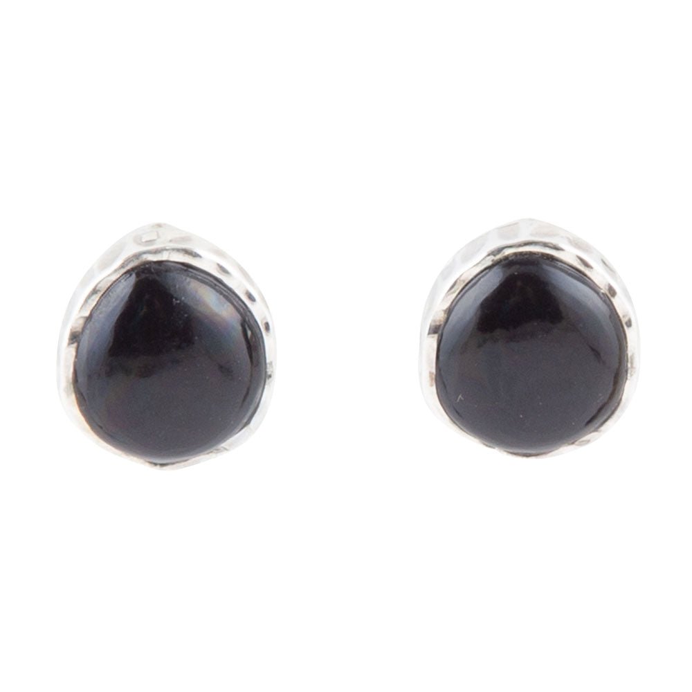 Black Onyx Post Earrings