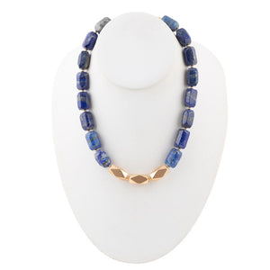 Blue Lapis Nugget Necklace