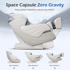 Bosscare Premium Full Body Zero Gravity Massage Chair With Ai Voice And App Control, Gray (SAK35970)