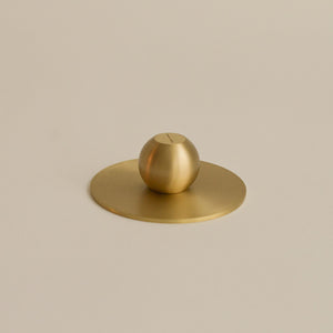 Orb Brass Incense Holder