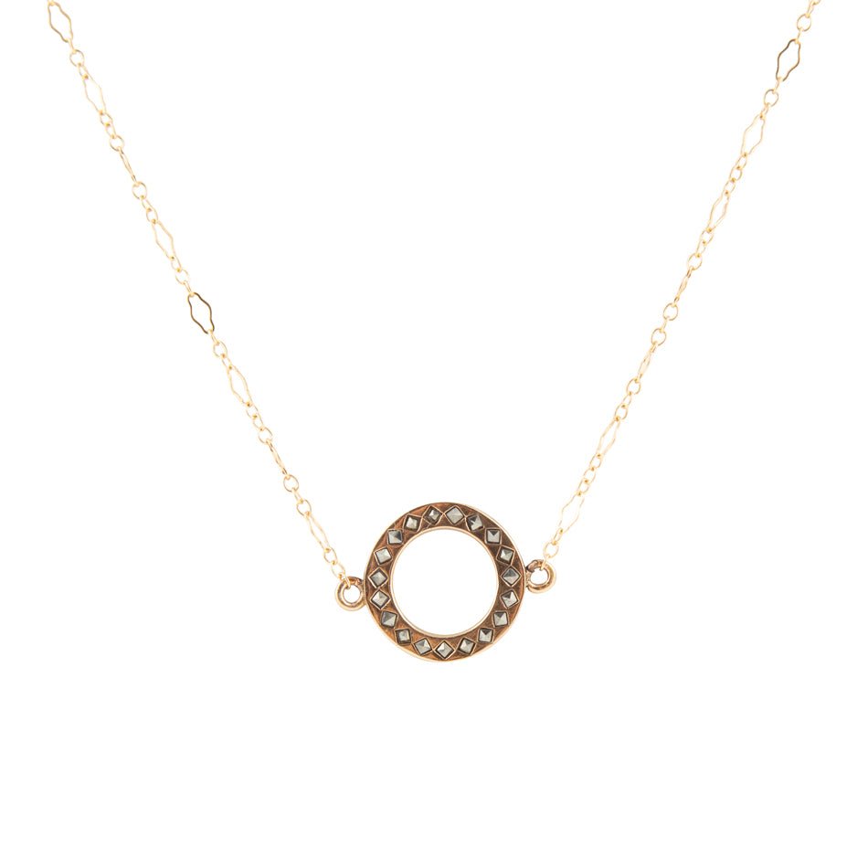 Bronze Marcasite Necklace