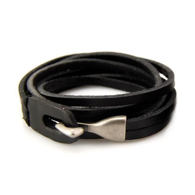 Genuine Leather Layered Bracelet