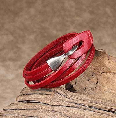 Genuine Leather Layered Bracelet