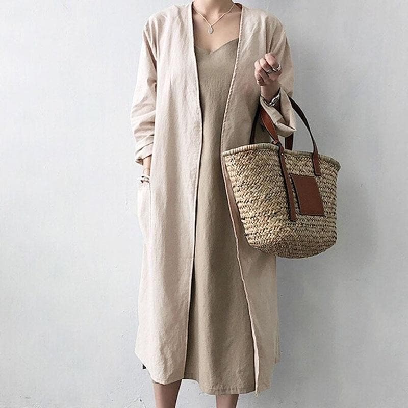 Back to Basics Long Open Stitch Cardigan