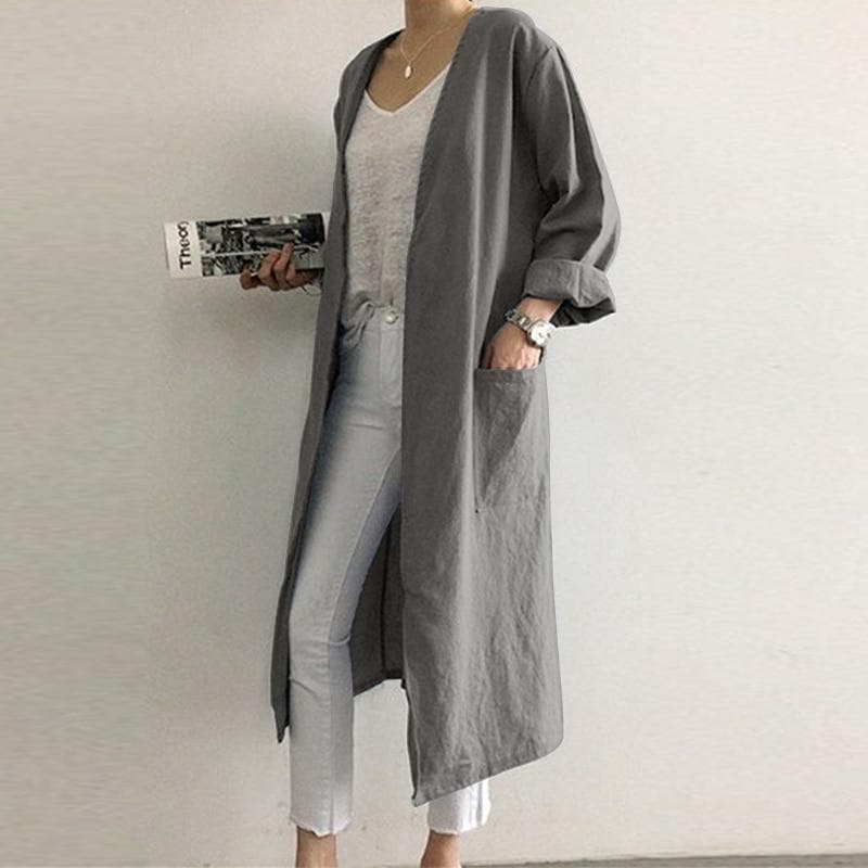 Back to Basics Long Open Stitch Cardigan