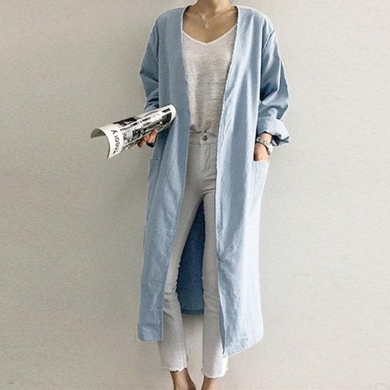 Back to Basics Long Open Stitch Cardigan