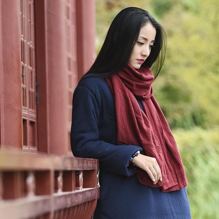 Cotton Linen Large Scarf